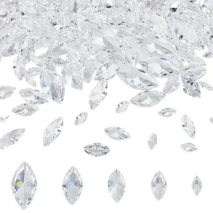 150Pcs Cubic Zirconia Pointed Back Cabochons