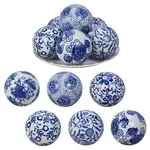 6Pcs 6 Styles Handmade Porcelain Beads