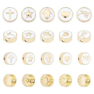 Brass Enamel Beads