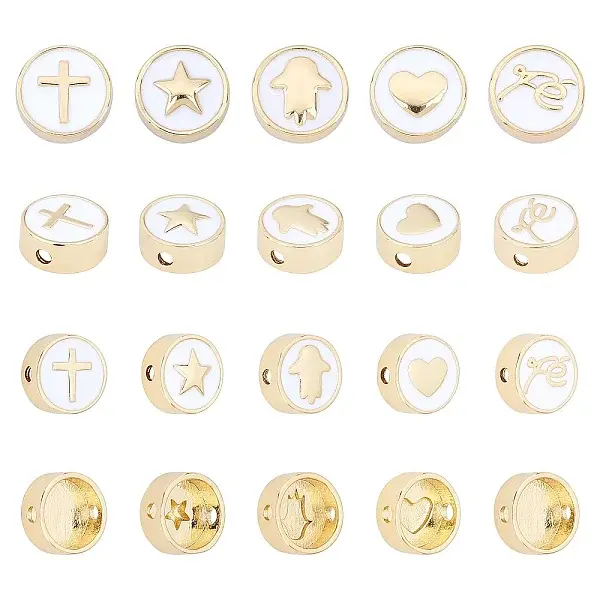 Brass Enamel Beads