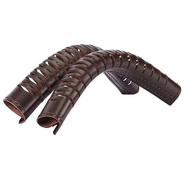 2Pcs Cowhide Leather Bag Handle Wrap
