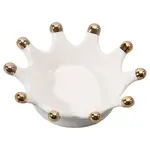Porcelain Crown Shape Jewelry Plate