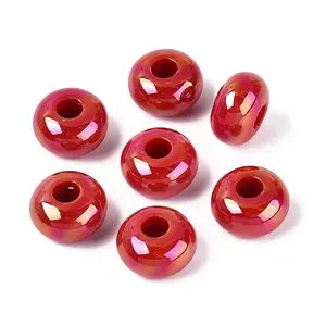 Opaque Acrylic European Beads