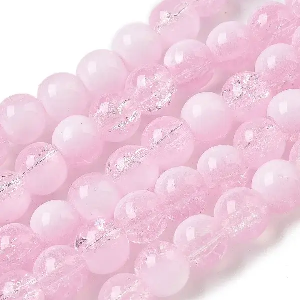 Crackle Glass Beads Strands