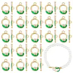40Pcs 2 Styles Tulip Alloy Enamel Pendants