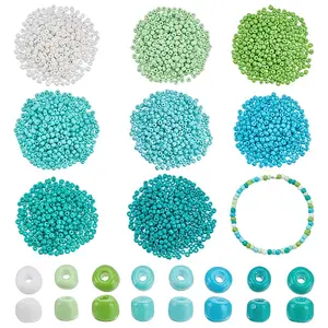 8 Sets 8 Colors Opaque Baking Paint Glass Beads