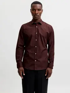 JACK & JONES Košeľa 'JJJOE'  hnedá