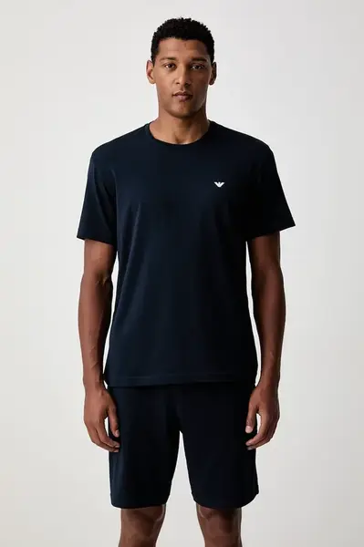 Emporio Armani Underwear  dvoudílné pyžamo pánské bavlněné s elastanem