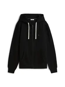 TOMMY HILFIGER Tepláková bunda 'ESSENTIAL'  čierna