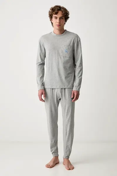 Calvin Klein Underwear  dvoudílné pyžamo pánské bavlněné s elastanem