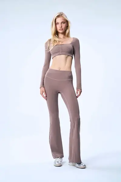 GOD SAVE QUEENS  legíny dámske HIGH-WAISTED BOOTCUT LEGGING