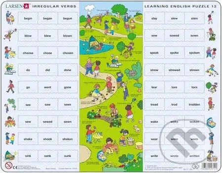 Learning English Puzzle 12 (Maxi) EN12 (Irregular Verbs)