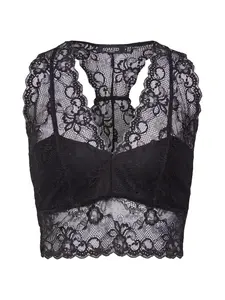 SOAKED IN LUXURY Top 'Dolly'  čierna