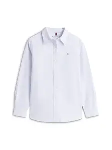 TOMMY HILFIGER Blúzka  modrosivá / biela