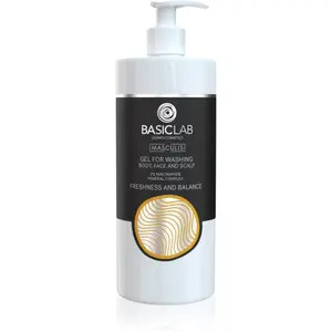 BasicLab Dermocosmetics Masculis sprchový gel na tvář, tělo a vlasy 500 ml