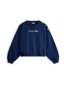 TOMMY HILFIGER Mikina  námornícka modrá / biela