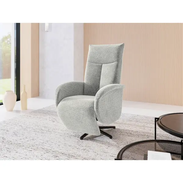Sit & More RELAXAČNÍ KŘESLO, textil, světle šedá
