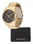 Michael Kors Analógové hodinky 'LEXINGTON'  zlatá / čierna