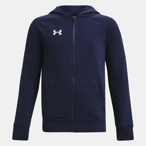 Under Armour Mikina UA Rival Fleece FZ Hoodie-BLU - Kluci