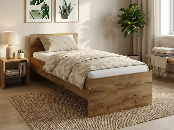 Postel ELISA 90 x 200 cm, dub artisan Rošt: Bez roštu, Matrace: Matrace Coco Maxi 20 cm