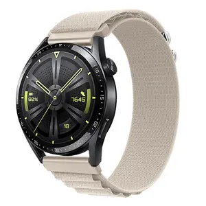 BStrap Nylon Loop remienok na Garmin Vivoactive 5, starlight