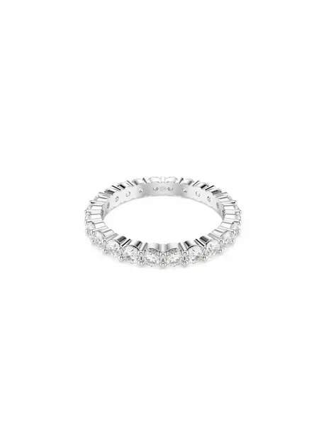 Swarovski Prsteň 'Matrix'  strieborná / priehľadná