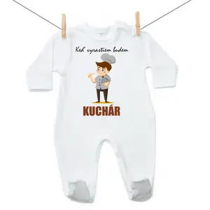Boodyy Overal Keď vyrastiem budem kuchár 56 (0-2 mesiace)
