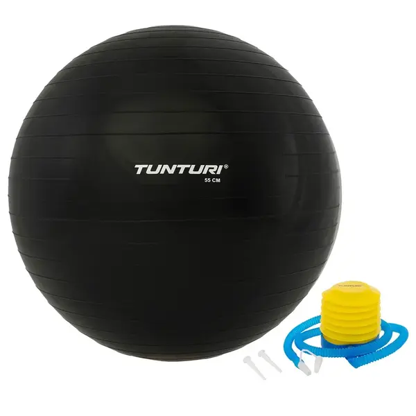 Tunturi Gymnastický míč s pumpičkou černý varianta 90 cm