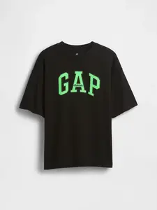 GAP Dětské oversize tričko Heavyweight Athletic Logo - Kluci