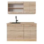 Vicco JEDNOTKOVÁ KUCHYNĚ R-Line Dub Sonoma/Goldkraft 140 cm , PD Dub