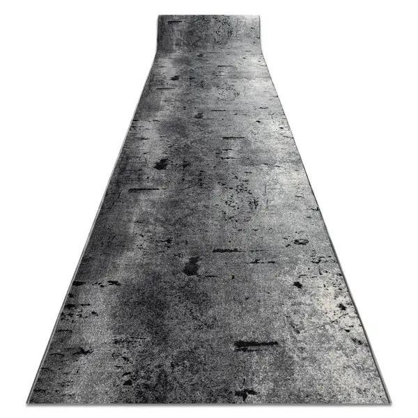 rugsX POGUMOVANÝ běhoun MARL Beton šedá 80 cm 80/470 cm