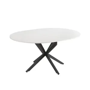 Vicco JÍDELNÍ STŮL Loyd, Bílá/Černá, 120 x 76.5 cm Rozšiřitelný