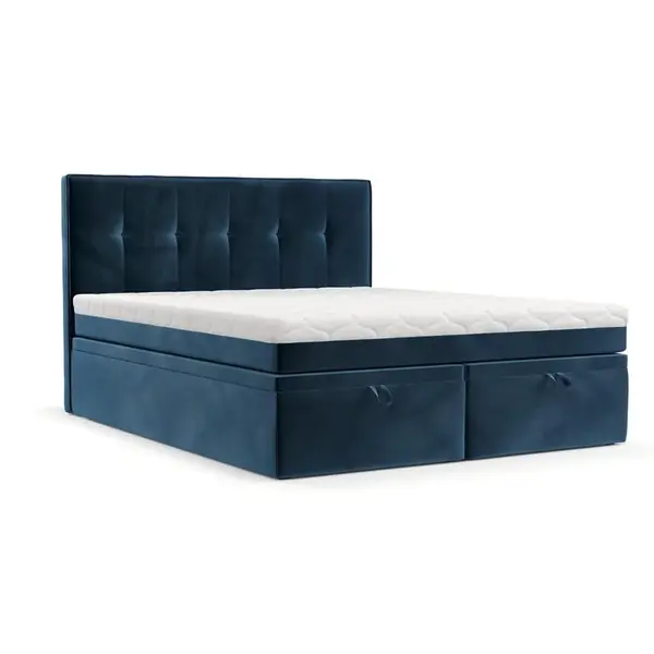 AltaBeds POSTEL BOXSPRING ARIVO 140/200 Tmavě modrá
