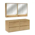 Petits-meubles KOUPELNOVÝ NÁBYTEK 120cm Edmé 2er-Set Dřevo