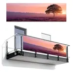 MuchoWow BALKONOVÁ ZÁSTĚNA Strom - vřes - východ slunce 300x95 cm