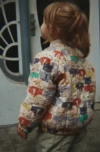 Konges Sløjd  bomber dětský JUNO PRINTED BOMBER JACKET