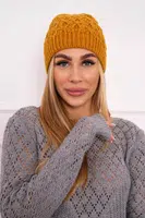Kesi Fleecová čepice Roma K224 hořčicová