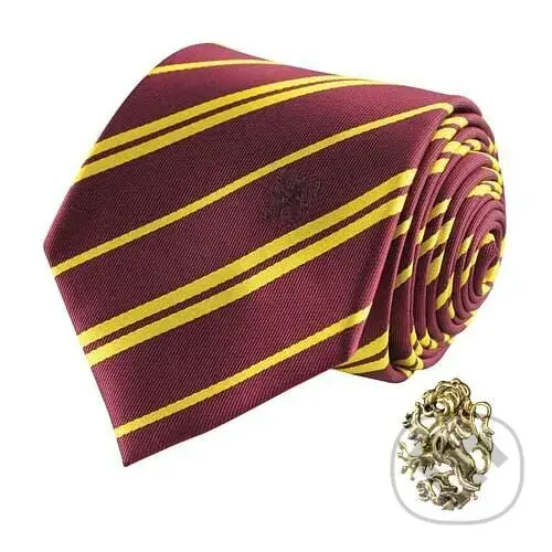 Kravata Harry Potter s odznakom - Chrabromil