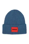 HUGO  čiapka beanie detská s bavlnou