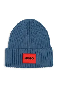HUGO  čiapka beanie detská s bavlnou