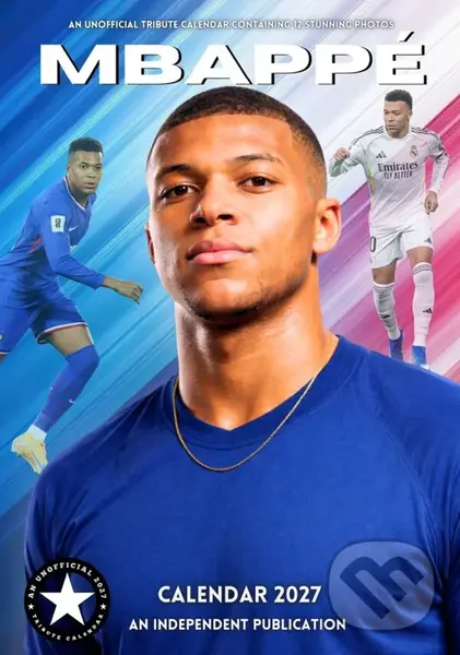 Nástěnný kalendář 2027: Kylian Mbappé (A3 29,7 x 42 cm)