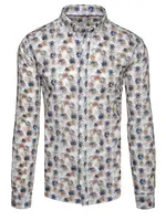 Pánská vzorovaná košile slim fit