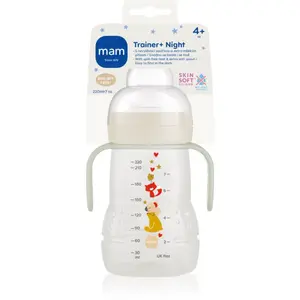 MAM Trainer Night fľaša White 4m+ 220 ml