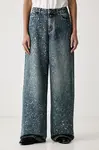 Eleh  wide leg džíny dámské