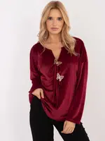 Blouse-DHJ-BZ-19916.03P-burgundy