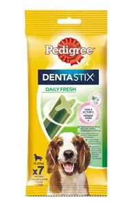 Pedigree pochoutka denta stix fresh medium 7ks 180g
