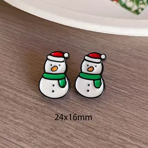 Christmas Theme Resin Stud Earrings