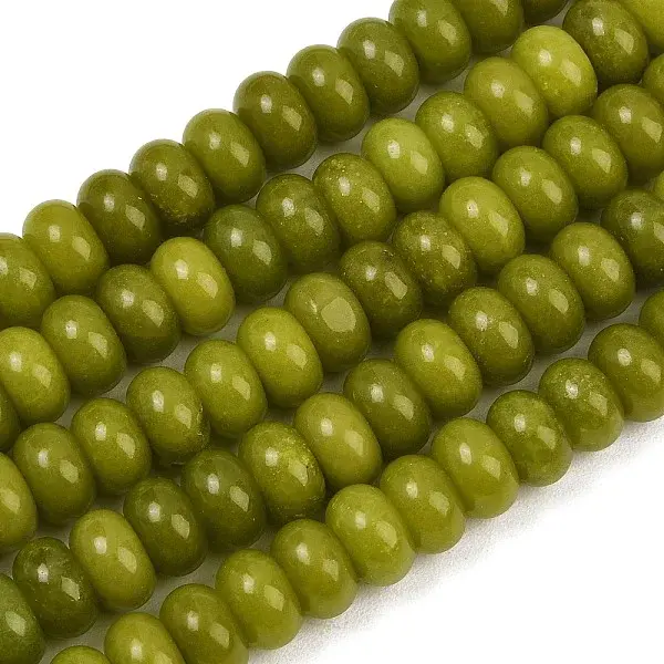 Dyed Natural White Jade Beads Strands