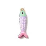 Printed 304 Stainless Steel Enamel Pendants