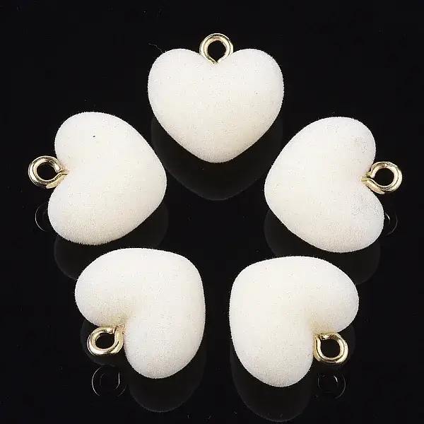 Flocky Acrylic Pendants